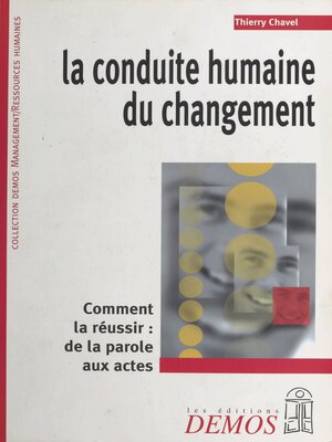 cover image of La conduite humaine du changement